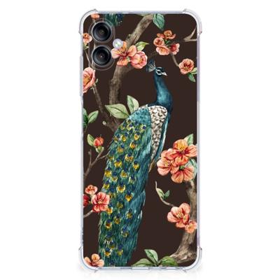 Samsung Galaxy A05 Case Anti-shock Pauw met Bloemen
