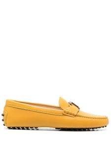 Tod's mocassins Gommino à plaque logo - Jaune