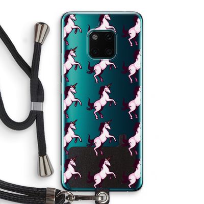 Musketon Unicorn: Huawei Mate 20 Pro Transparant Hoesje met koord