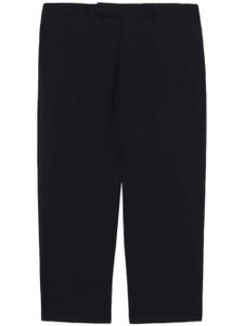 Rick Owens pantalon court en laine - Noir