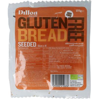 Dillon Organic Sliced bread seeded glutenvrij bio demeter