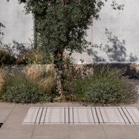 Brink en Campman - Vloerkleed Zona Charcoal Line Outdoor -