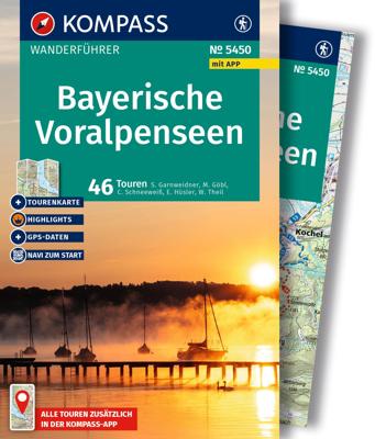 Wandelgids 5450 Kompass Wanderführer Bayerische Voralpenseen | Kompass