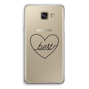 Best heart black: Samsung Galaxy A5 (2016) Transparant Hoesje