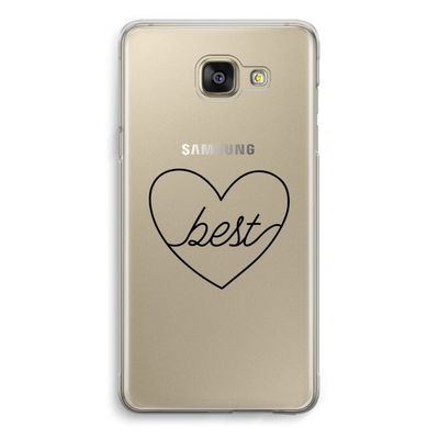 Best heart black: Samsung Galaxy A5 (2016) Transparant Hoesje