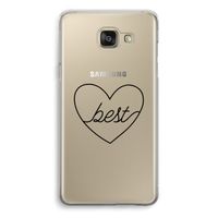 Best heart black: Samsung Galaxy A5 (2016) Transparant Hoesje