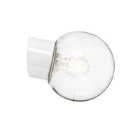 Ifö Electric Classic Globe wandlamp porselein IP54 180mm helder wit