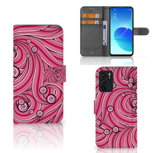 OPPO Reno6 5G Hoesje Swirl Pink