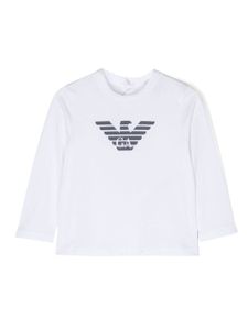 Emporio Armani Kids logo-print cotton T-shirt - Blanc