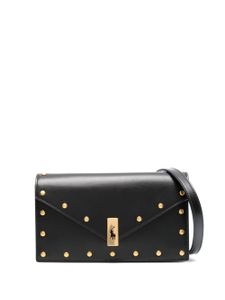 Polo Ralph Lauren mini sac en cuir à plaque logo Polo ID - Noir