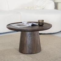 Eleonora Ronde Salontafel 'Ron' Mangohout, kleur Bruin, 66cm