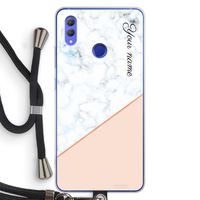 Marmer in stijl: Honor Note 10 Transparant Hoesje met koord