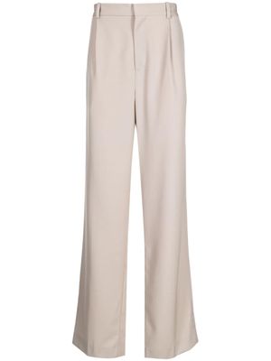 Botter pantalon de costume en laine - Marron