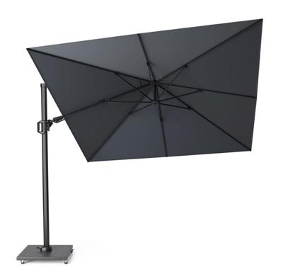 Zweefparasol Challenger Zijwaarts Kantelbaar (T2) 3x3 meter antraciet zonwering - Platinum