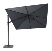 Zweefparasol Challenger Zijwaarts Kantelbaar (T2) 3x3 meter antraciet zonwering - Platinum