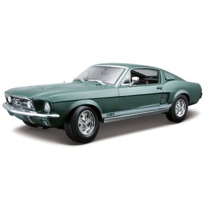 Modelauto Ford Mustang groen 1967 1:18