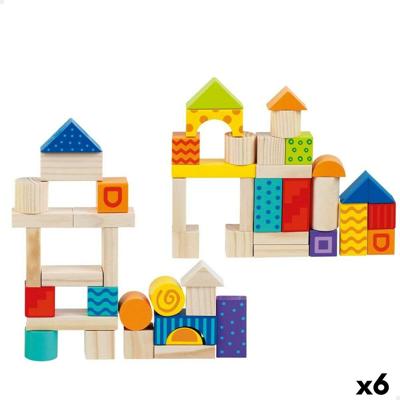 Bouwspel Woomax 50 Onderdelen (6 Stuks)