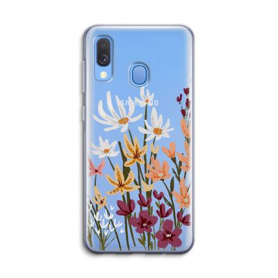 Painted wildflowers: Samsung Galaxy A40 Transparant Hoesje