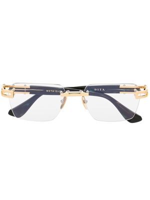 Dita Eyewear lunettes de vue à monture carrée - Or