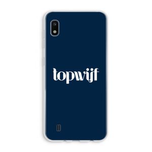 Topwijf Navy: Samsung Galaxy A10 Transparant Hoesje