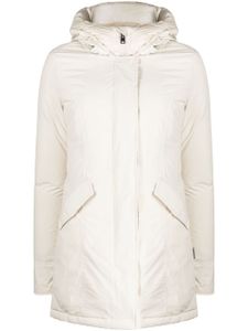 Woolrich manteau en plumes à capuche - Blanc