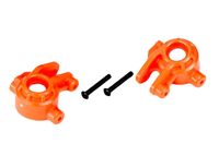 Traxxas - Steering Blocks Left/Right (for use with #9080 upgrade kit) - Orange (TRX-9037T)