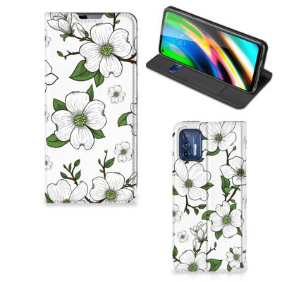 Motorola Moto G9 Plus Smart Cover Dogwood Flowers Motorola Moto G9 Plus Smart Cover Dogwood Flowers