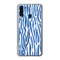 Blauwe nerven: Samsung Galaxy A20s Transparant Hoesje Blauwe nerven: Samsung Galaxy A20s Transparant Hoesje