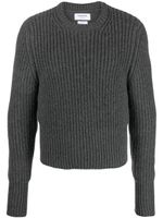 Thom Browne pull gaufré en cachemire - Gris - thumbnail