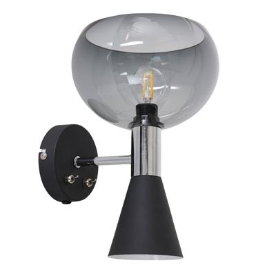 Steinhauer Design wandlampFastlast Up - Down zwart met smoke glas - 2570ZW