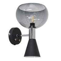 Steinhauer Design wandlampFastlast Up - Down zwart met smoke glas - 2570ZW