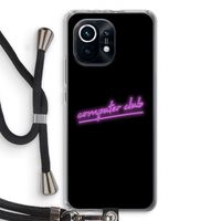 Vice Black: Xiaomi Mi 11 Transparant Hoesje met koord