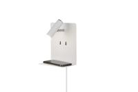 Trio Wand lampElement met schapje mat wit - 222570231