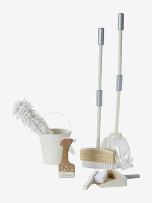 Grote schoonmaakset van FSC®-hout wit