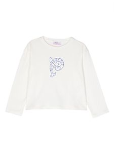 PUCCI Junior t-shirt en coton à logo imprimé - Blanc