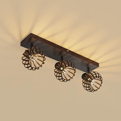 HOFTRONIC™ Petal - LED Plafondlamp - 3 spots - E14 Fitting - Kantelbaar & Draaibaar - Zwart