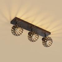 HOFTRONIC™ Petal - LED Plafondlamp - 3 spots - E14 Fitting - Kantelbaar & Draaibaar - Zwart