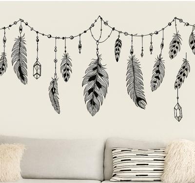 Bohemian boho veren woonkamer muursticker