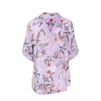 Cassis top met all over print lila - thumbnail