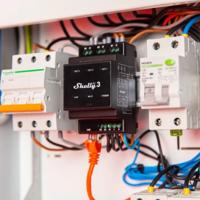 Shelly Pro 3 power relay Zwart - thumbnail