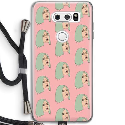 King Kylie: LG V30 Transparant Hoesje met koord