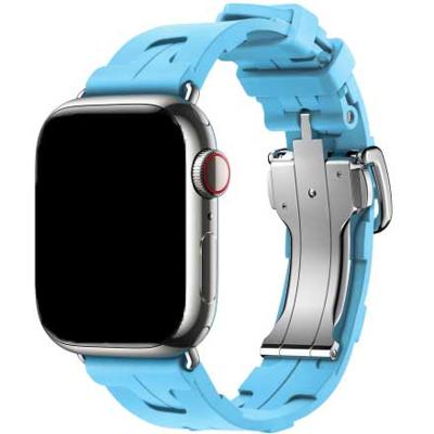 Apple Watch Sport Hermès Kilim Single Tour - Lichtblauw - 44, 45, 46 & 49mm Apple Watch Sport Hermès Kilim Single Tour - Lichtblauw - 44, 45, 46 & 49mm