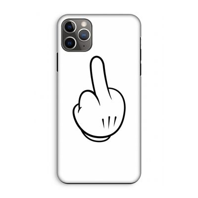 Middle finger white: iPhone 11 Pro Max Tough Case