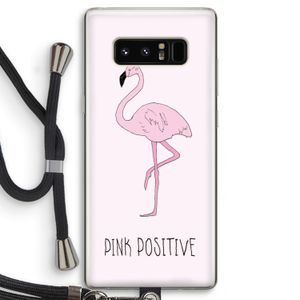 Pink positive: Samsung Galaxy Note 8 Transparant Hoesje met koord