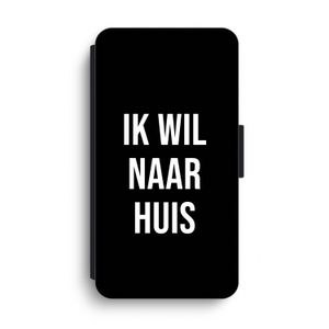 Ik wil naar huis - Zwart: iPhone XS Max Flip Hoesje