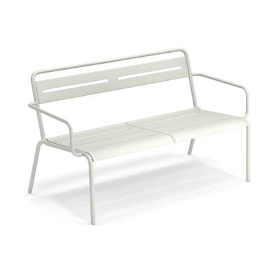 EMU Star tuinbank met arm matt white