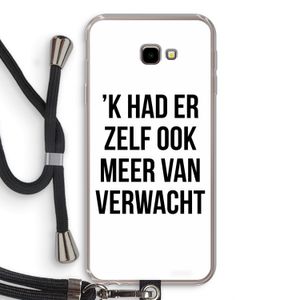 Meer verwacht: Samsung Galaxy J4 Plus Transparant Hoesje met koord