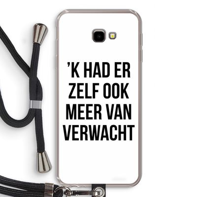 Meer verwacht: Samsung Galaxy J4 Plus Transparant Hoesje met koord