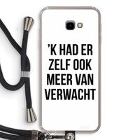 Meer verwacht: Samsung Galaxy J4 Plus Transparant Hoesje met koord