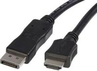 Gembird DisplayPort - HDMI, 1m HDMI Type A (Standaard) Zwart - thumbnail